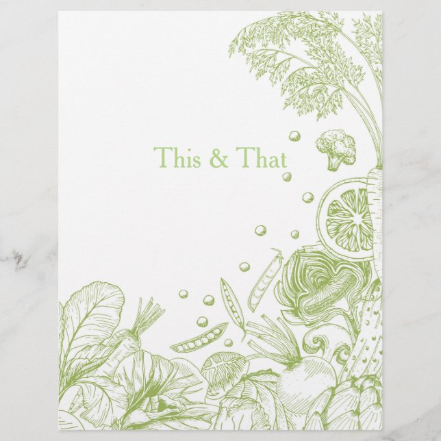 Wave of Veggies Green - Recipe Category (Front)