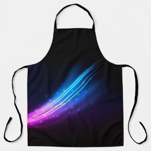 Wave painting drawing artistic apron