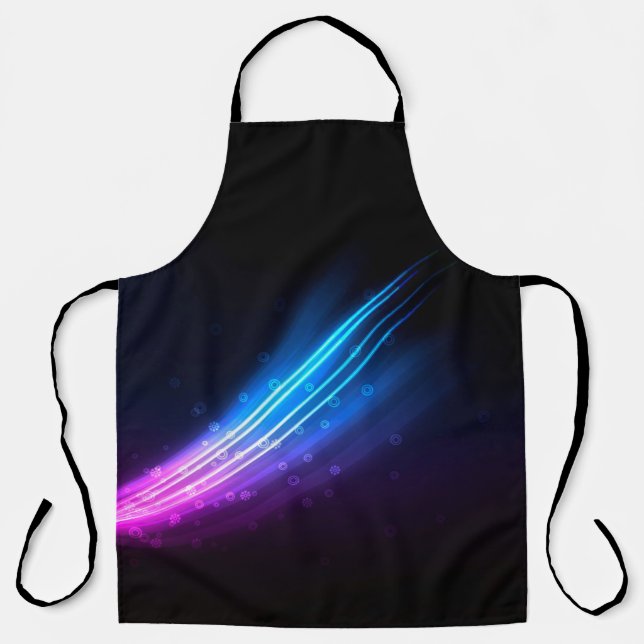 Wave painting drawing artistic apron (Front)