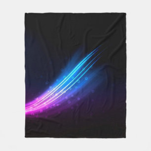 Wave painting drawing artistic fleece blanket