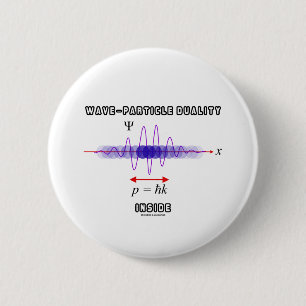 Wave-Particle Duality Inside Uncertainty Principle 2 Inch Round Button