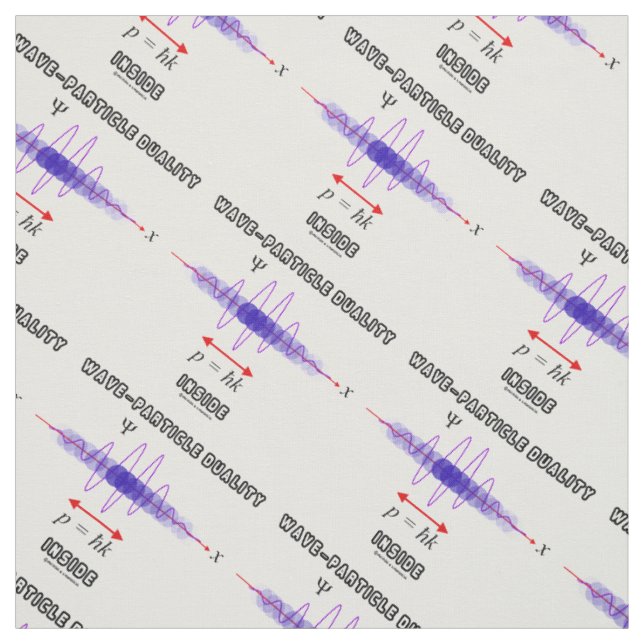 Wave-Particle Duality Inside Uncertainty Principle Fabric (Swatch)