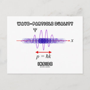 Wave-Particle Duality Inside Uncertainty Principle Postcard