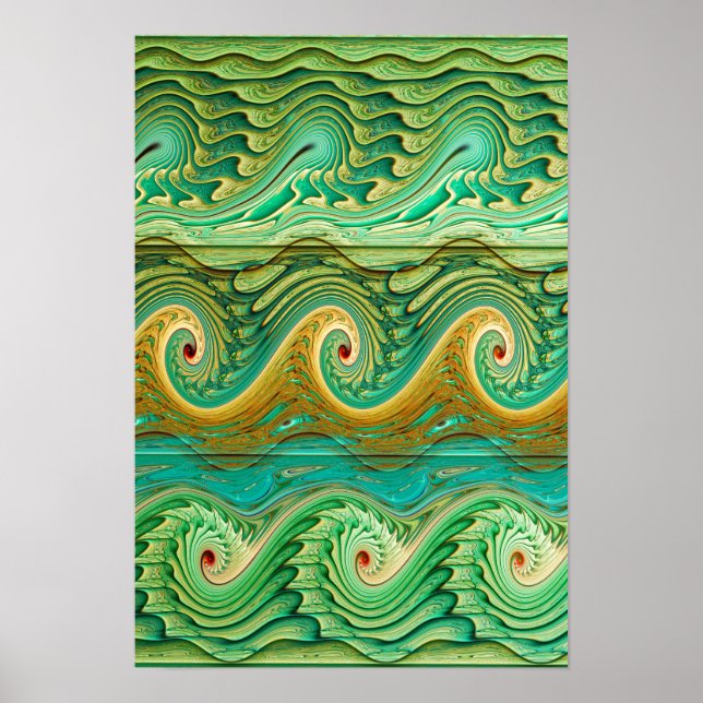 Wave Pattern Poster (Front)