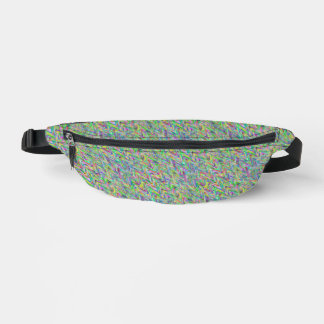 Wave patterns in colorful colors fanny pack