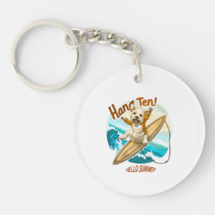 Wave Rider Paws Keychain
