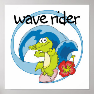 Wave Rider T shirts and Gifts Poster