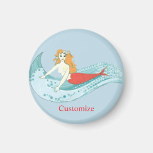 Wave-Riding Mermaid Thunder_Cove Magnet
