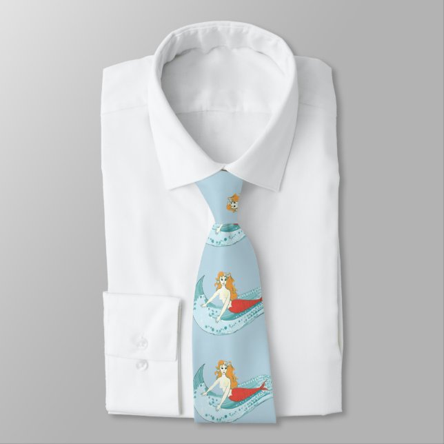 Wave-Riding Mermaid Thunder_Cove Tie (Tied)