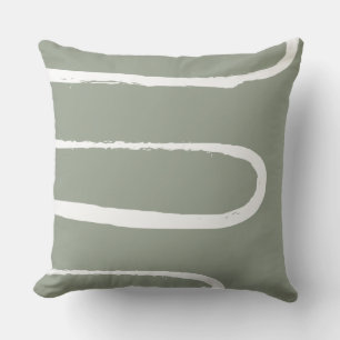 Wave Sage Throw Pillow