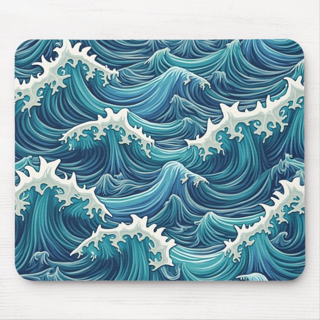 wave shape mouse pad (Front)