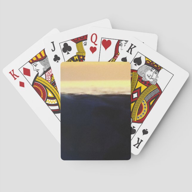 Wave & Sunset Horizon Playing Cards (Back)