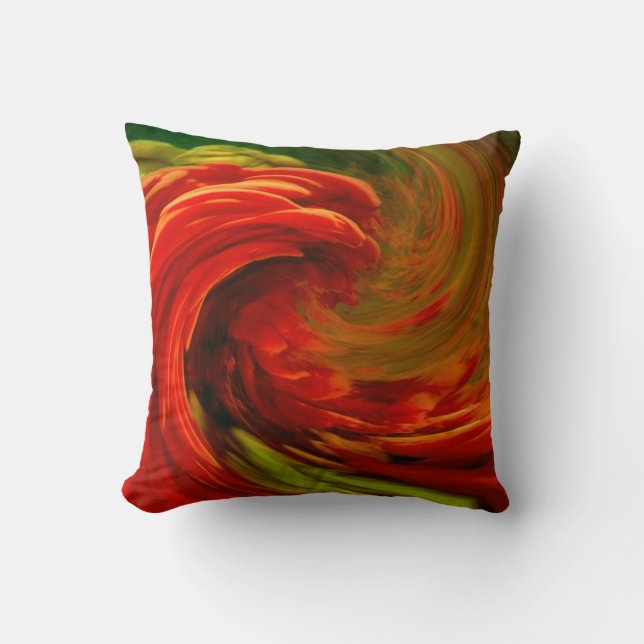 wave throw pillow (Front)