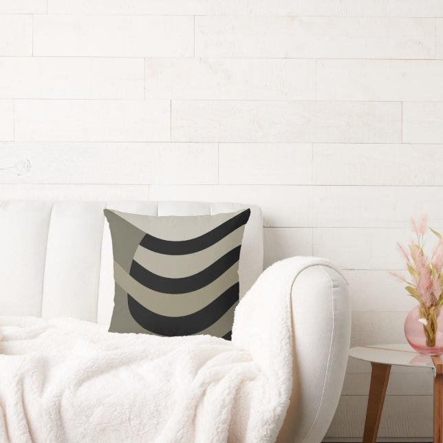 Wave Throw Pillow (Couch)