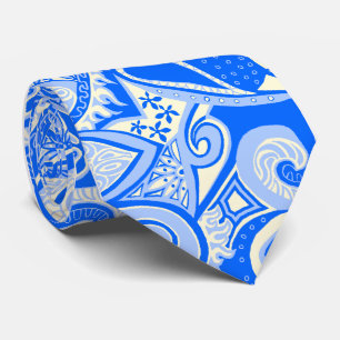 Wave Trip Floral Paisley Single-side Printed Tie