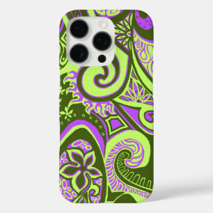 Wave Trip Vintage Psychedelic Floral Paisley iPhone 16 Pro Case