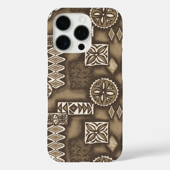 Wave Warrior Hawaiian Tapa Coque-Mate coque iphone (Verso)
