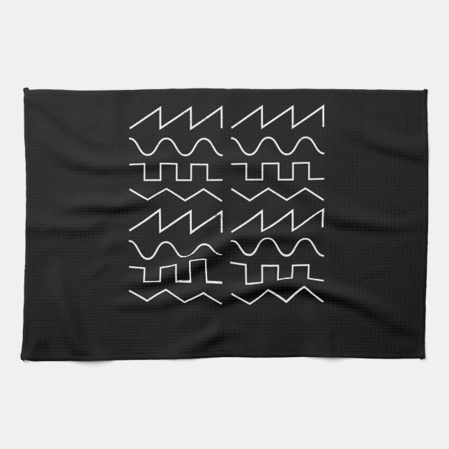 Waveform Modular Synthesizer Analogue Kitchen Towel (Horizontal)