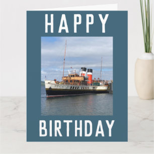 Waverley Paddle Steamer at Rothesay in Scotland Card