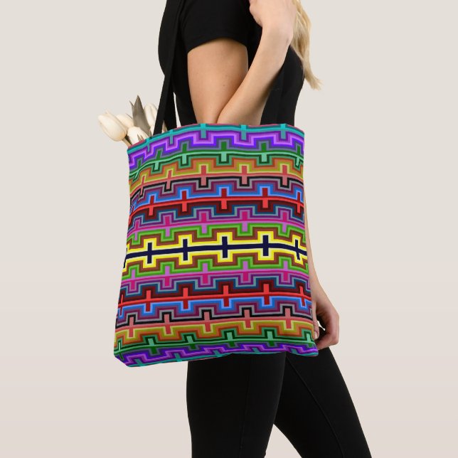 Waves Allover Tote Bag (Close Up)