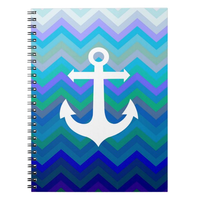 Waves & Anchor Notebook (Front)