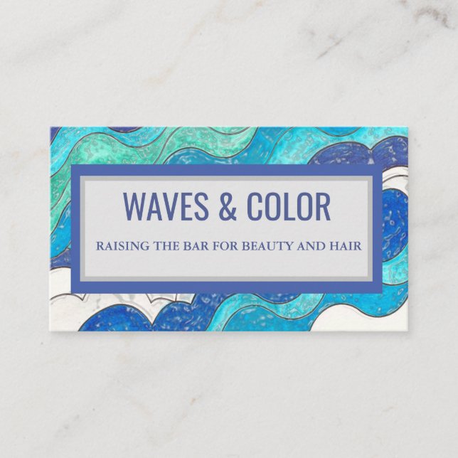 Waves and Colour Business Card (Front)