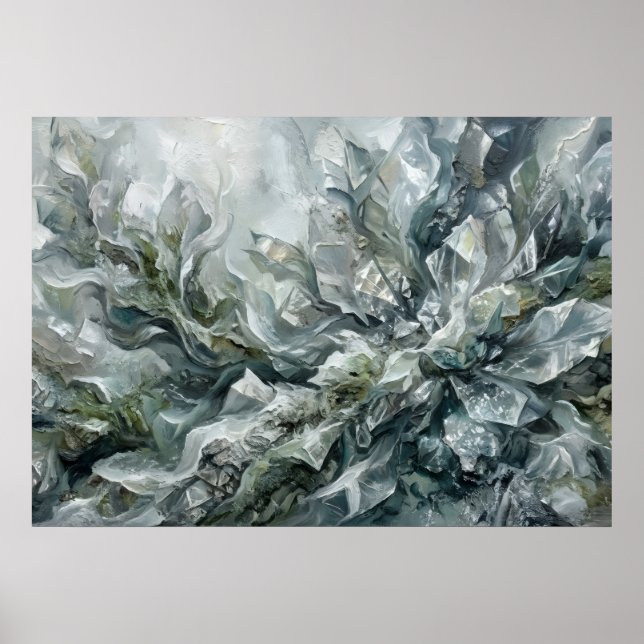 Waves and Diamonds Spirit Abstract Wall Art (Front)