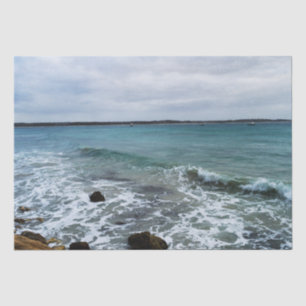 Waves And Fishing Boats On The Ocean, Tissue Paper