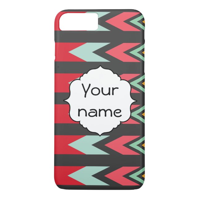 Waves and other shapes pattern Case-Mate iPhone case (Back)