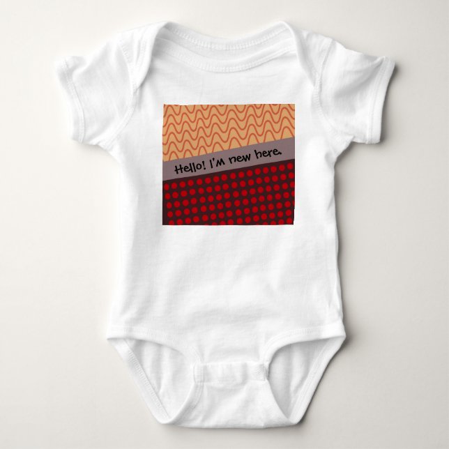 Waves and Rain  Baby Bodysuit (Front)