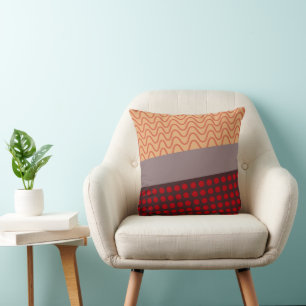 Waves and Rain Throw Pillow