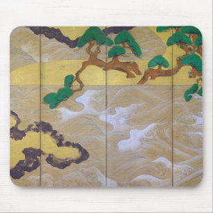 Waves at Matsushima (Right), Tawaraya Sotatsu Mouse Pad