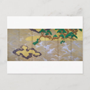 Waves at Matsushima (Right), Tawaraya Sotatsu Postcard