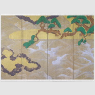 Waves at Matsushima (Right), Tawaraya Sotatsu Tissue Paper