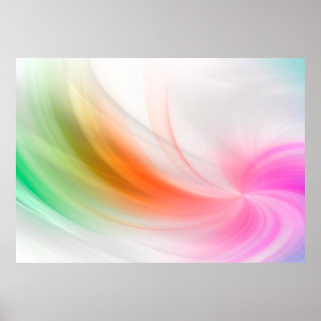Waves background template abstract poster (Front)