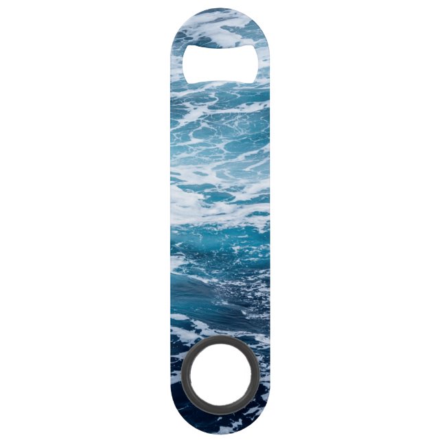 Waves Blue Ocean Summer Beach Bar Key (Back)