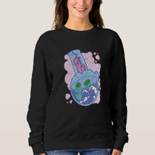 Waves Bong joint Cat Sweatshirt