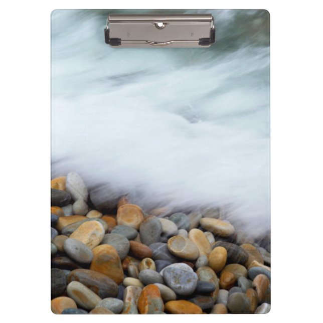 Waves Breaking Onto Pebbles, Tsitsikamma Clipboard (Front)