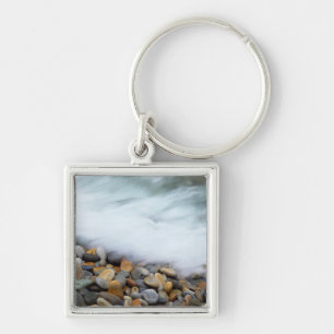 Waves Breaking Onto Pebbles, Tsitsikamma Keychain