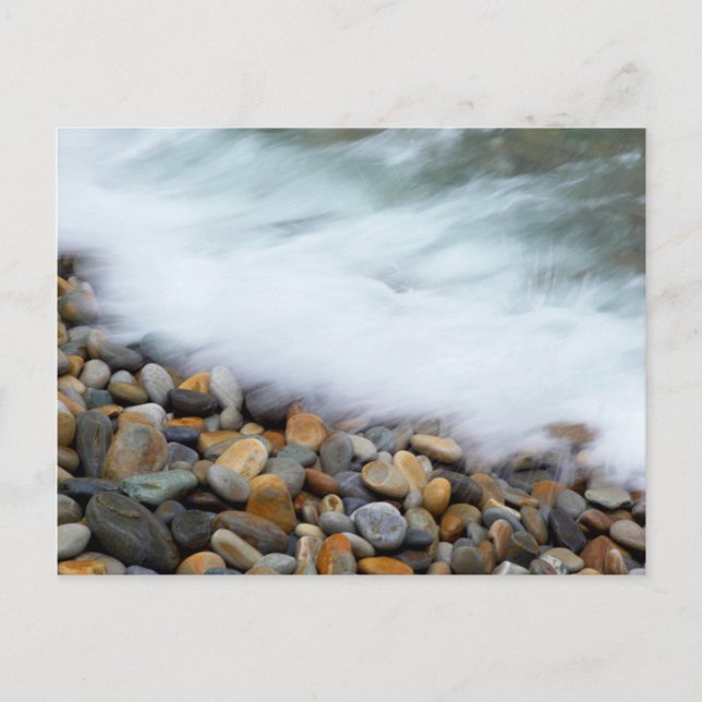 Waves Breaking Onto Pebbles, Tsitsikamma Postcard (Front)