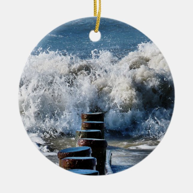 WAVES CERAMIC ORNAMENT (Front)