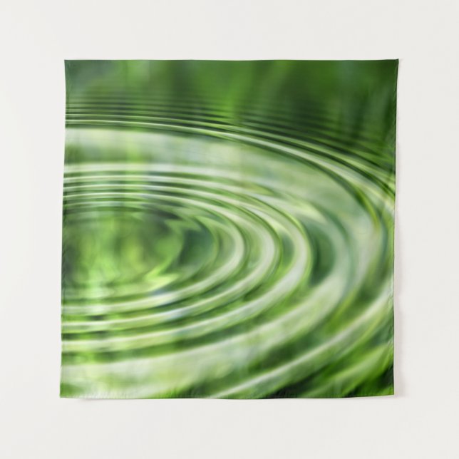 Waves concentric waves circles tapestry (Front)