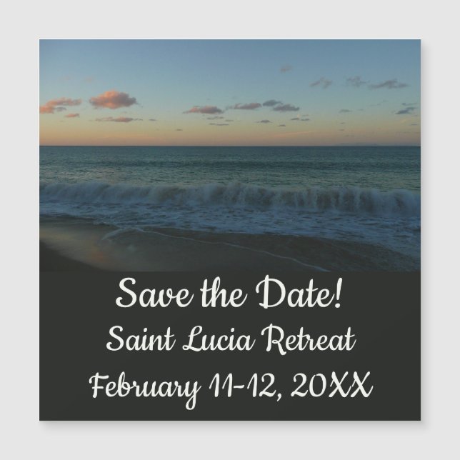 Waves Crashing at Sunset Beach Landscape (Front)