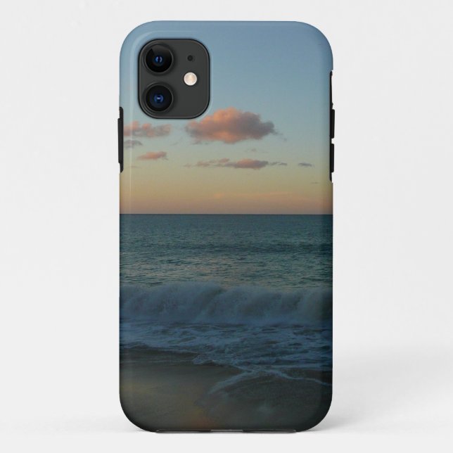 Waves Crashing at Sunset Beach Landscape Case-Mate iPhone Case (Back)