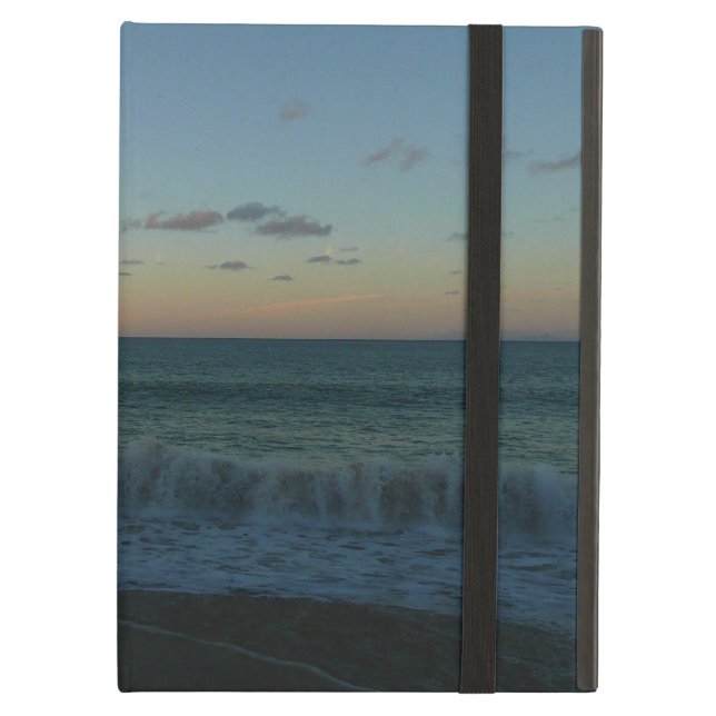 Waves Crashing at Sunset Beach Landscape Cover For iPad Air (Front Closed)