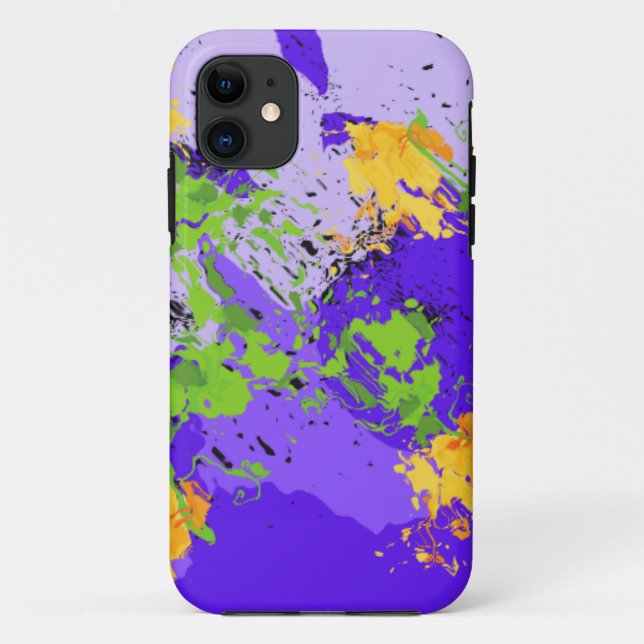 Waves Fluid Art Vibrant Swirl Design Case-Mate iPhone Case (Back)