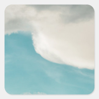 waves in all ways square sticker