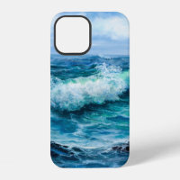 Waves in ocean. Modern Impressionism, modernism, m