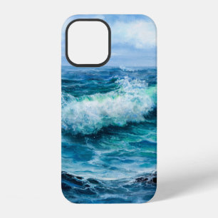 Waves in ocean. Modern Impressionism, modernism, m iPhone 12 Case