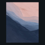 Waves In Texture - Deep Blue & Beige Poster<br><div class="desc">- Made And Designed By Morgan Harper Nichols</div>